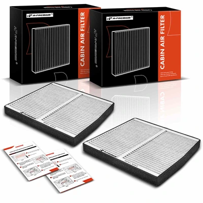 2 Pcs Activated Carbon Cabin Air Filter