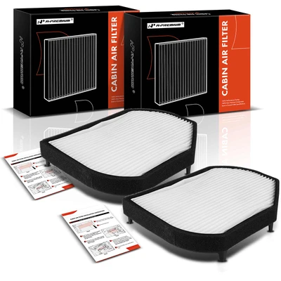 2 Pcs Activated Carbon Cabin Air Filter