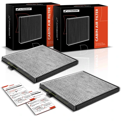 2 Pcs Activated Carbon Cabin Air Filter