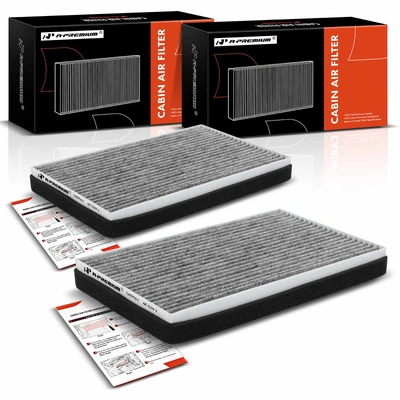 2 Pcs Activated Carbon Cabin Air Filters
