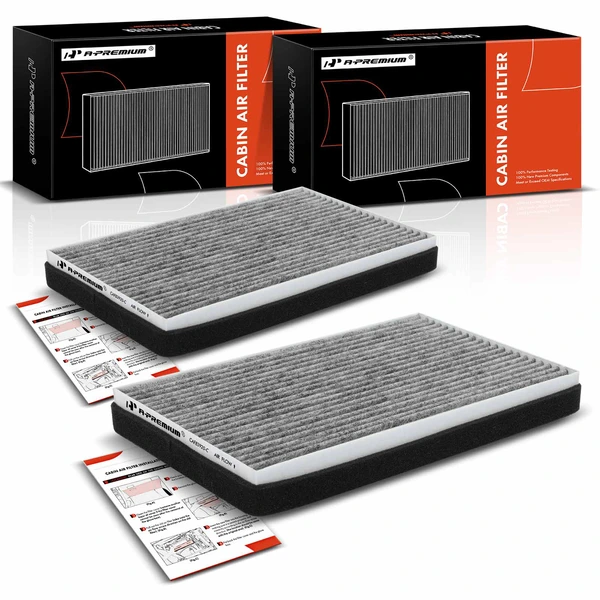 2 Pcs Activated Carbon Cabin Air Filters for 1997-2007 Chevrolet Monte Carlo