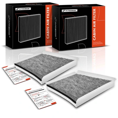 2 Pcs Activated Carbon Cabin Air Filter