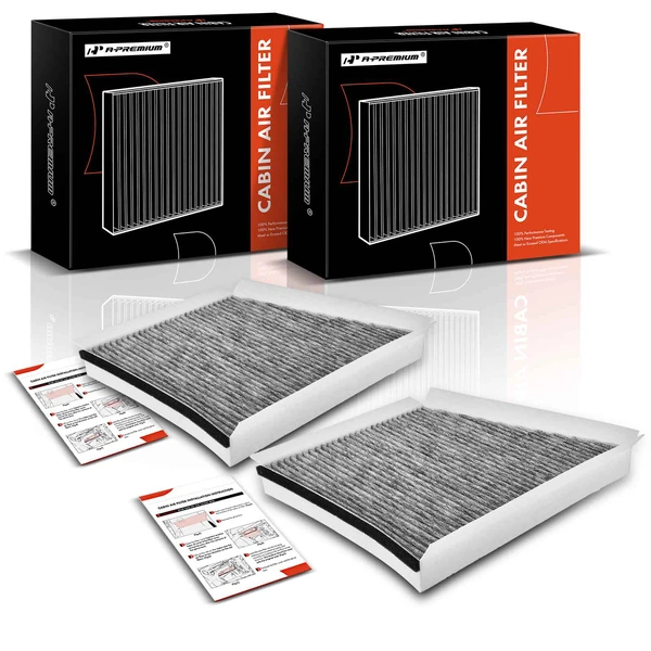 2 Pcs Activated Carbon Cabin Air Filter for 2007 Mercedes-Benz E280