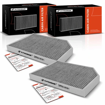 2 Pcs Activated Carbon Cabin Air Filter