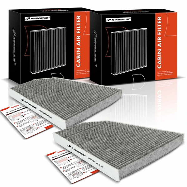 2 Pcs Activated Carbon Cabin Air Filter for 2016-2023 Tesla X