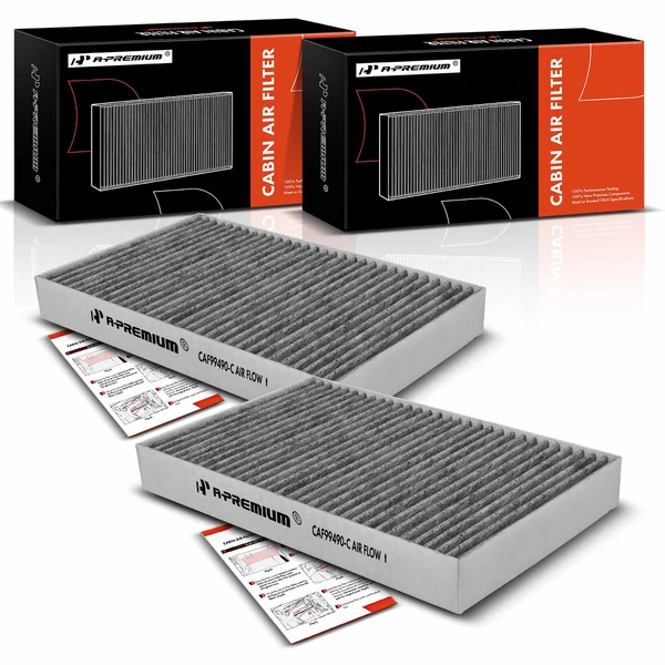 2 Pcs Activated Carbon Cabin Air Filter for 2012-2016 Tesla S