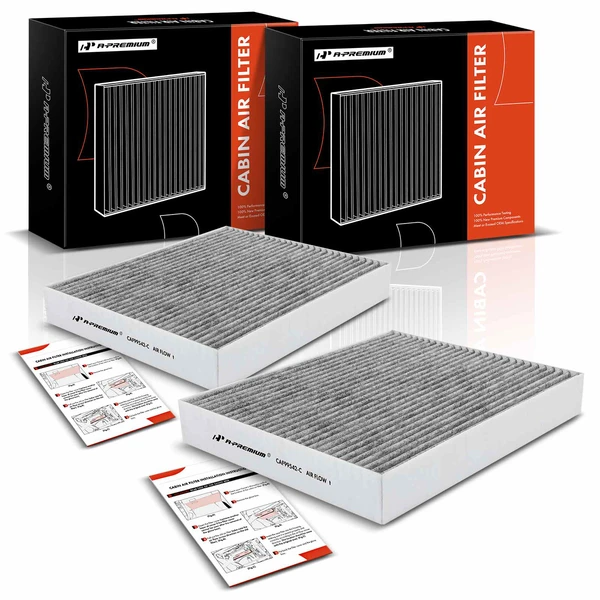 2 Pcs Activated Carbon Cabin Air Filters for Ford Explorer 20-23 Escape 20-22