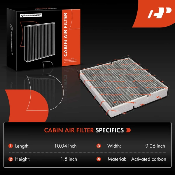 Cabin Air Filter with Charcoal Media for Mercedes-Benz A220 CLA250 GLA250 GLB250