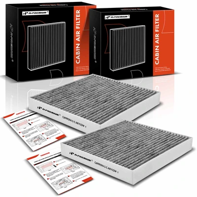 2 Pcs Activated Carbon Cabin Air Filters