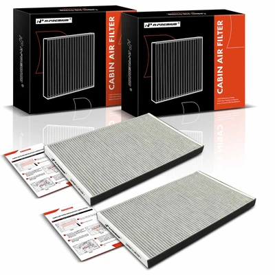 2 Pcs Activated Carbon Cabin Air Filter with Activated Carbon