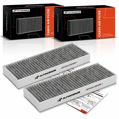 2 Pcs Cabin Air Filter Activated Carbon