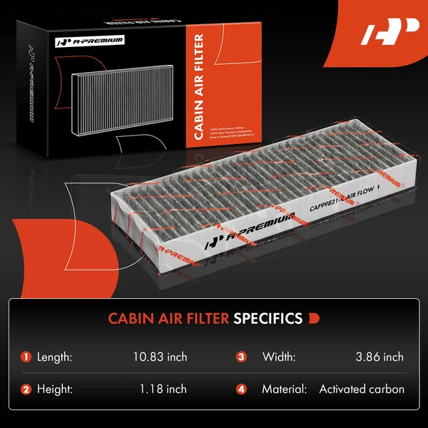 Cabin Air Filter for Porsche 911 2020-2025 H6 3.0L 3.7L 4.0L