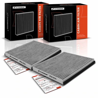 2 Pcs Activated Carbon Cabin Air Filter