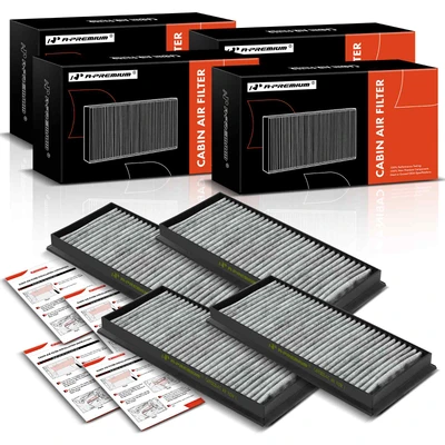 4 Pcs Activated Carbon Cabin Air Filters