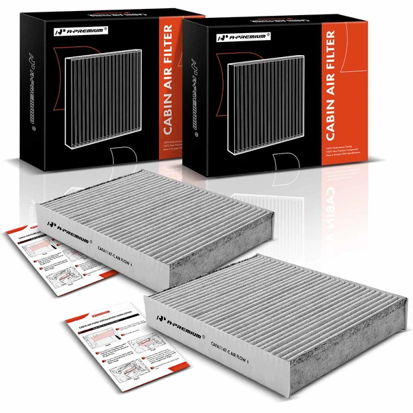 2 Pcs Activated Carbon Cabin Air Filter for 2017-2020 Porsche 718 Boxster