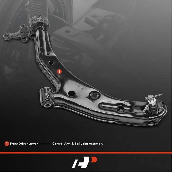 1-Pc Control Arm and Ball Joint Kit, Front Driver Lower with Ball Joint A-Premium APCA4205