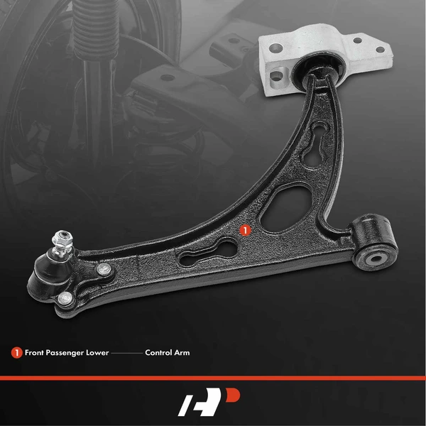 1-Pc Control Arm and Ball Joint Kit, Front Passenger Lower with Ball Joint A-Premium APCA4383