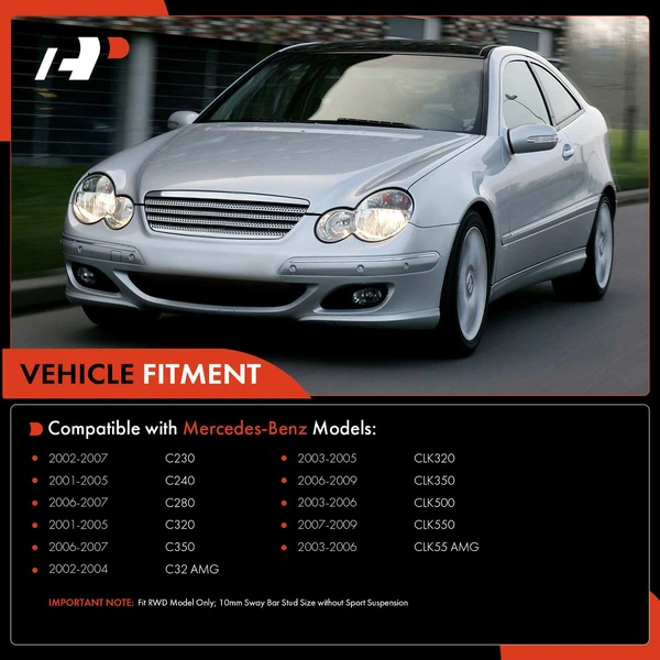 A Set of 6 Control Arm and Sway Bar Link Kit Front Side A-Premium APCA0319