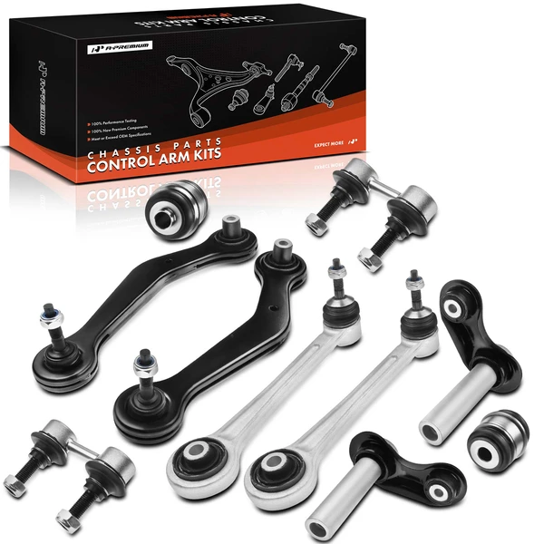 2000-2006 BMW X5 A Set of 10 Control Arm Bushing Integral Link Sway Bar Link Kit Rear Driver & Passenger A-Premium APCA0303