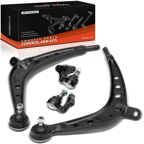 2001-2005 BMW 330xi A Set of 4 Control Arm and Ball Joint Kit Front Side A-Premium APCA0299