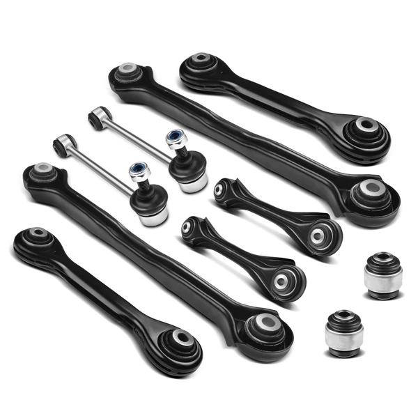 2006-2010 BMW 323i A Set of 10 Control Arm Bushing Sway Bar Link Tie Rod End Kit Rear Lower A-Premium APCA0361