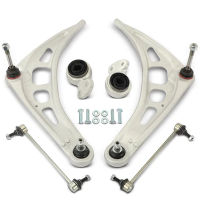6 Pcs Control Arm & Control Arm Bushing Sway Bar Link