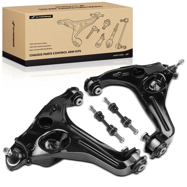 2009-2013 Ford Expedition A Set of 4 Control Arm and Sway Bar Link Kit Front Side A-Premium APCA5132