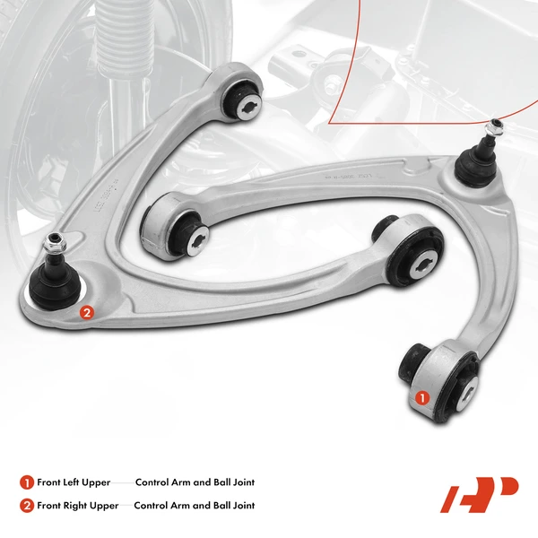 2-Pc Control Arm and Ball Joint Kit, Front Upper with Ball Joint A-Premium APCA4090