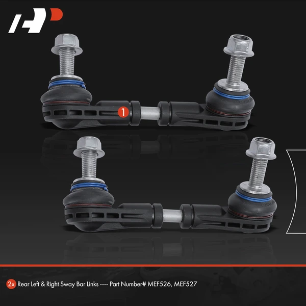 Sway Bar Link, Rear Side, A-Premium APCA4095