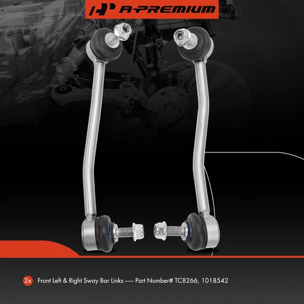 Sway Bar Link, Front Side, A-Premium APCA4110