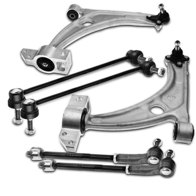 8 Pcs Front Control Arms Ball Joints Sway Bar End Links Kit