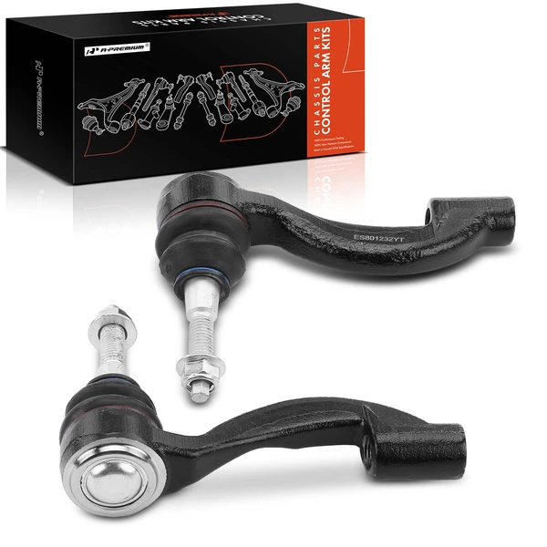 2 Pcs Outer Tie Rod End for Cadillac ATS 2013-2019 CTS 2014-2019 Chevrolet Camaro