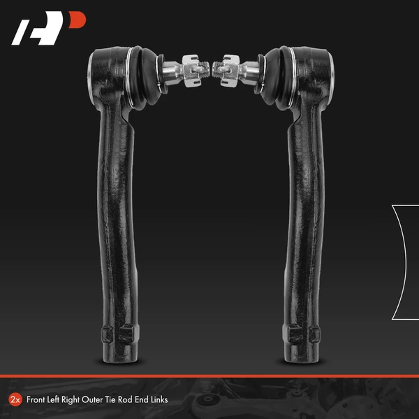 2 Pcs Outer Tie Rod End for Hyundai Tucson 05-09 Kia Sportage 05-10