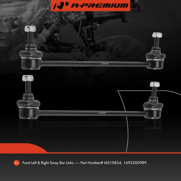 Sway Bar Link, Front Side, A-Premium APCA4767