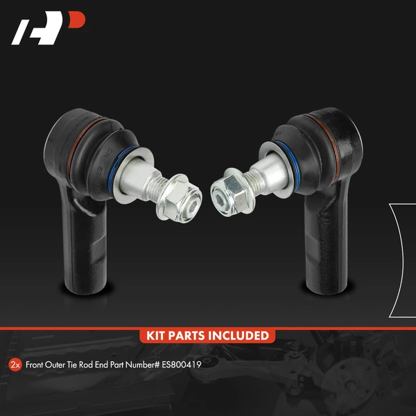 2 Pcs Front Outer Tie Rod End for Mercedes-Benz Sprinter 3500 Freightliner Dodge