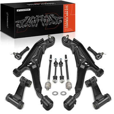 10 Pcs Front Control Arm & Ball Joint Assembly & Sway Bar Link