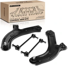 2007-2012 Nissan Versa A Set of 4 Control Arm and Sway Bar Link Kit Front Side A-Premium APCA2921