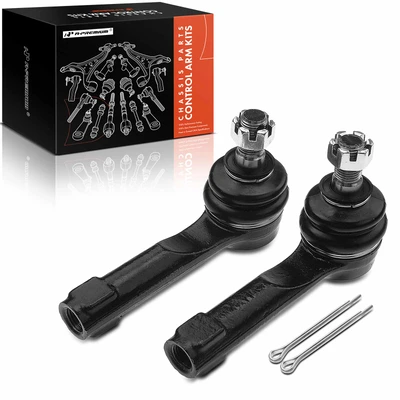 2 Pcs Front Outer Steering Tie Rod End
