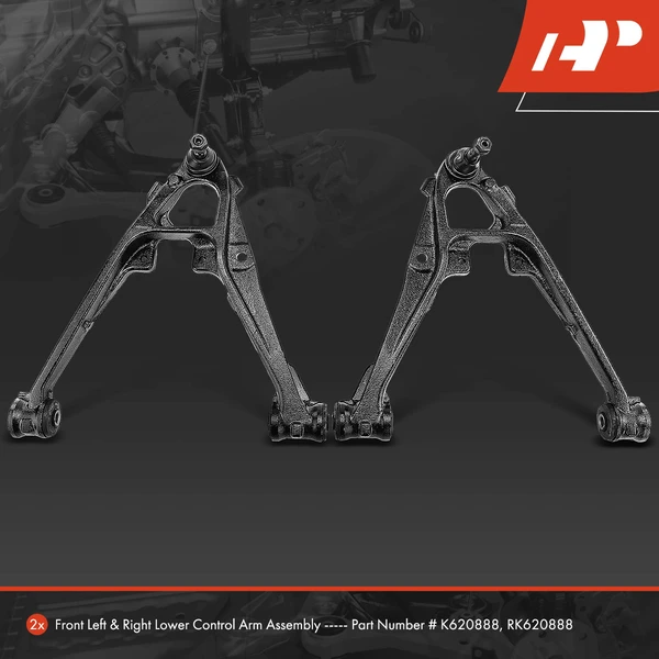2-Pc Control Arm and Ball Joint Kit, Front Lower with Ball Joint A-Premium APCA3023