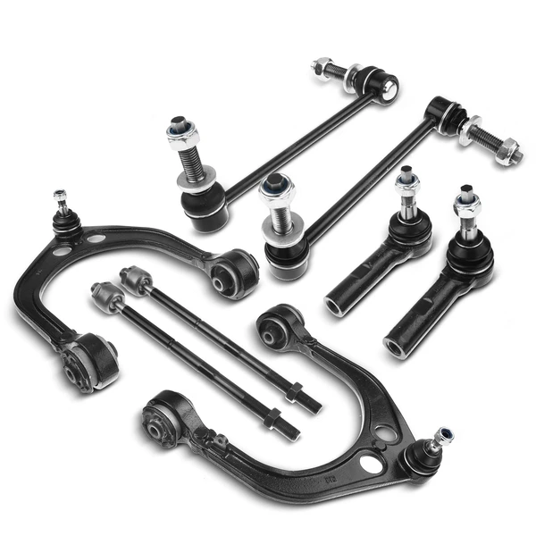 2005-2010 Chrysler 300 A Set of 8 Control Arm Sway Bar Link and Tie Rod End Kit Front Side A-Premium APCA0571