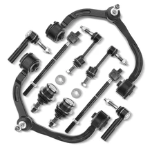 2003-2005 Ford Expedition A Set of 10 Control Arm Ball Joint Sway Bar Link Tie Rod End Kit Front Side A-Premium APCA0567