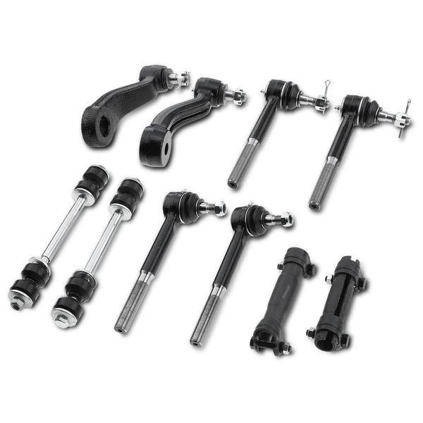 1993-1999 GMC K2500 Suburban A Set of 10 Ball Joint and Sway Bar Link Full Kit Front Side A-Premium APCA0580