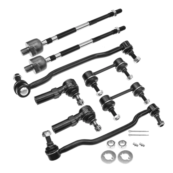 2002-2004 Nissan Altima A Set of 8 Sway Bar Link and Tie Rod End Kit Front & Rear A-Premium APCA0575