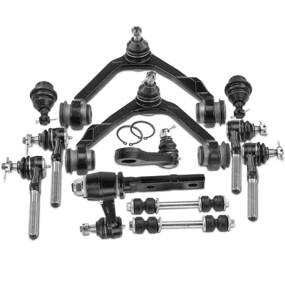 12 Pcs Control Arm with Ball Joint Sway Bar Link