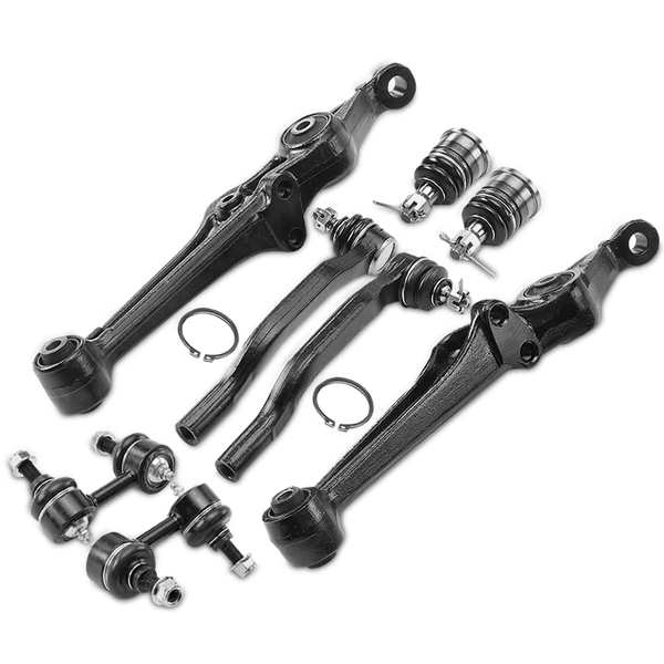 2001-2003 Acura CL A Set of 8 Control Arm Ball Joint Sway Bar Link Tie Rod End Kit Front Side A-Premium APCA0667