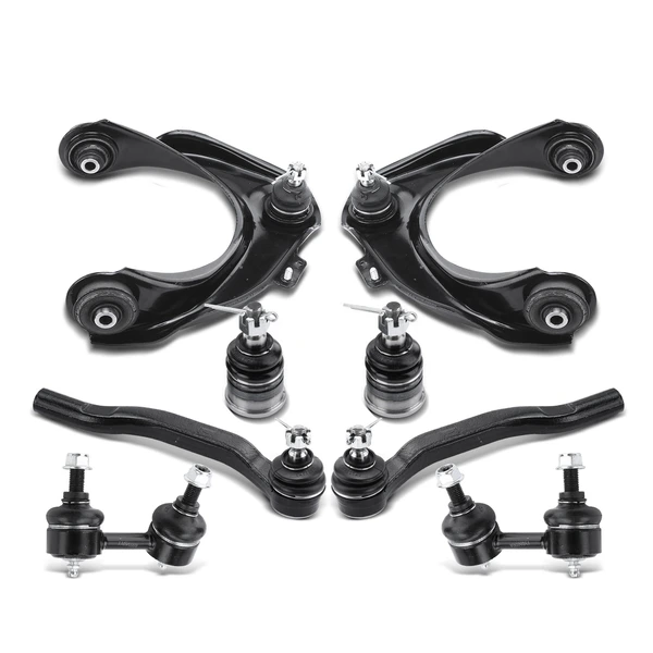 A Set of 8 Control Arm Ball Joint Sway Bar Link Tie Rod End Kit Front Side A-Premium APCA0668