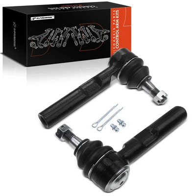 2 Pcs Front Outer Steering Tie Rod End