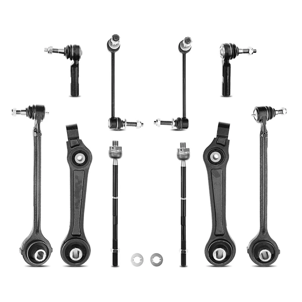 2005-2010 Chrysler 300 A Set of 10 Control Arm Ball Joint Sway Bar Link Tie Rod End Kit Front Side A-Premium APCA0702