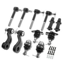 12 Pcs Idler Arm Pitman Arm & Tie Rod End & Sleeve & Ball Joint