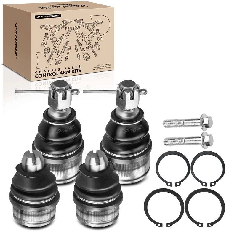 4 Pcs Front Ball Joint Kit for 2000 Ford E-450 Econoline Super Duty